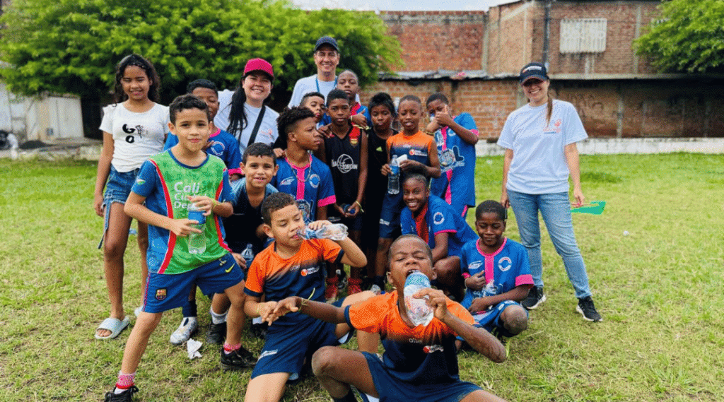 Un gol por la vida y la paz foto